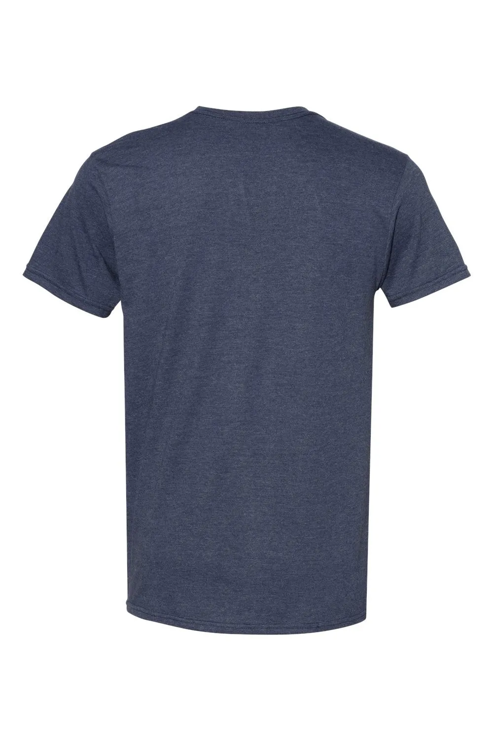 Hanes Mens Nano-T Short Sleeve Crewneck T-Shirt - Heather Navy Blue  Best cheap Clothing Hanes
