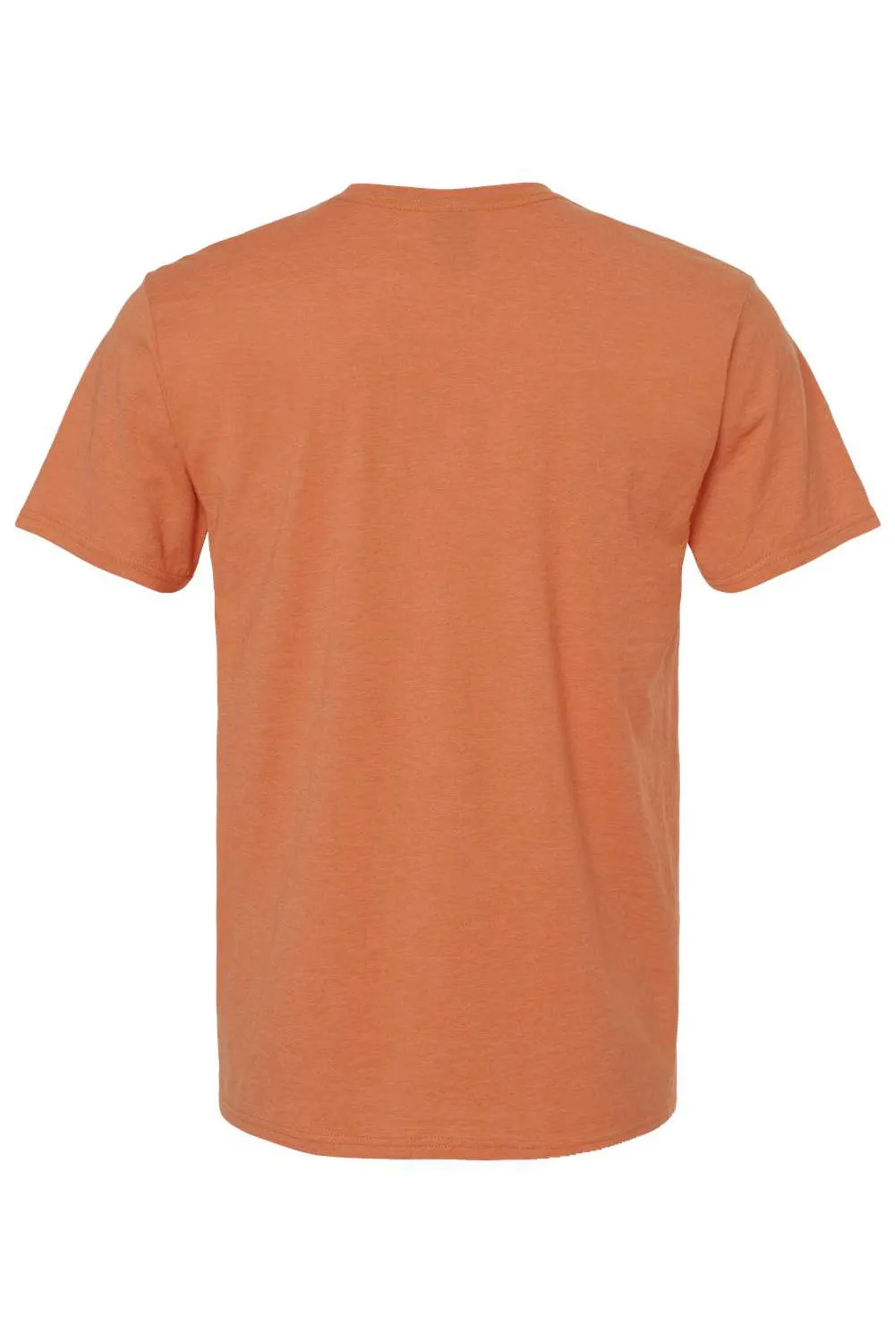 Hanes Mens Nano-T Short Sleeve Crewneck T-Shirt - Heather Pumpkin Orange  Best cheap Clothing Hanes