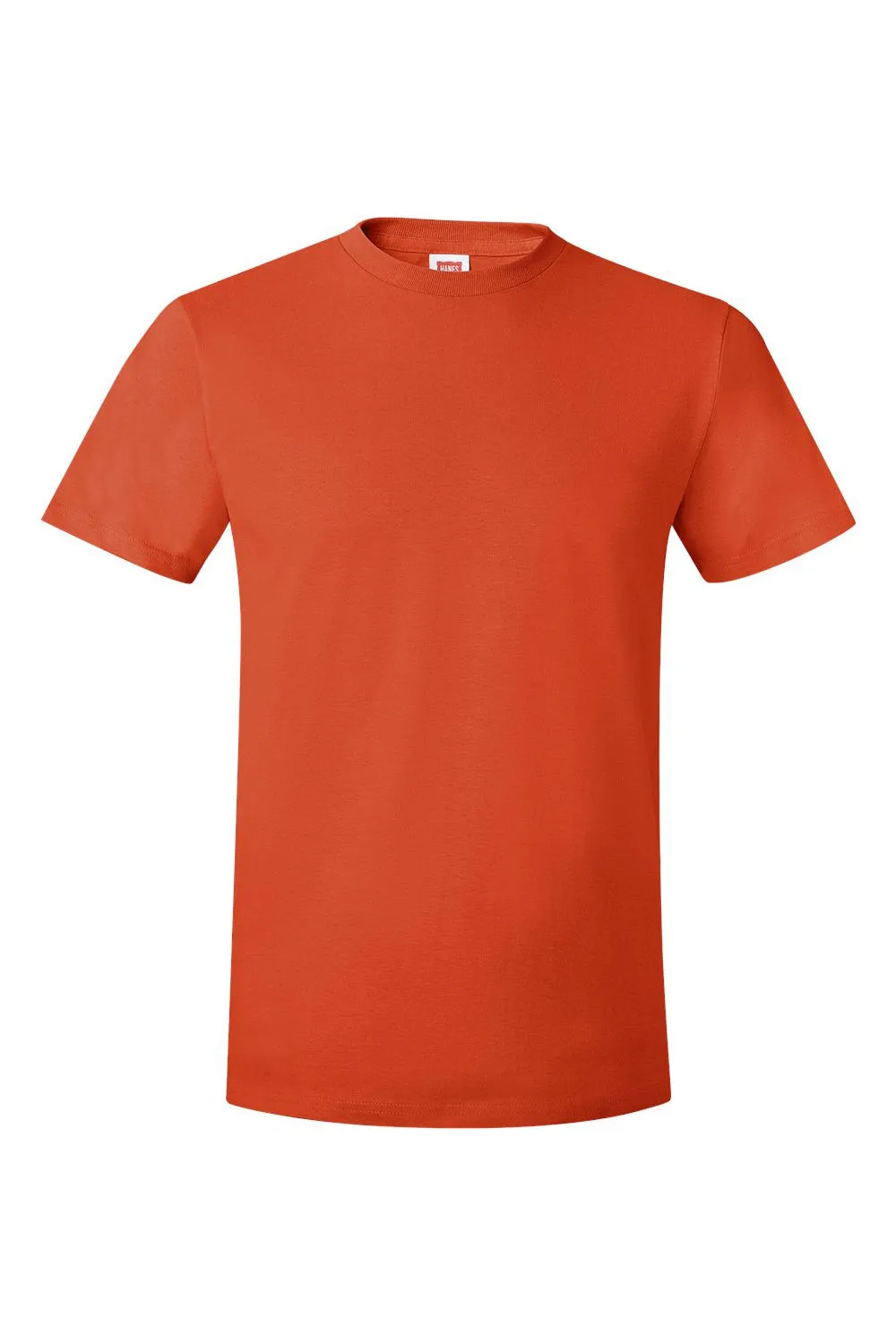 Hanes Mens Nano-T Short Sleeve Crewneck T-Shirt - Orange  Best cheap Clothing Hanes