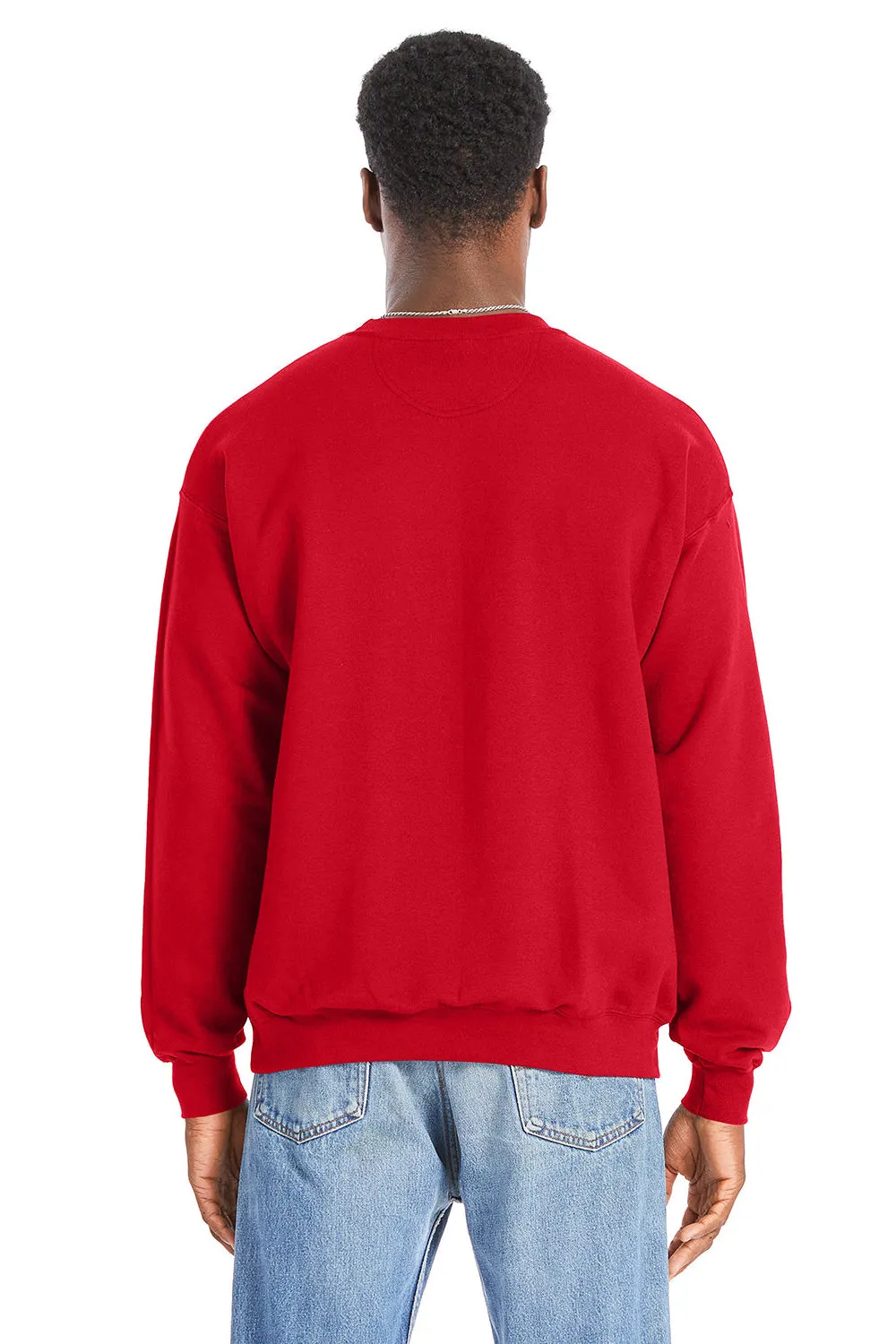 Hanes Mens Perfect Sweats Crewneck Sweatshirt - Athletic Red  Best cheap Clothing Hanes