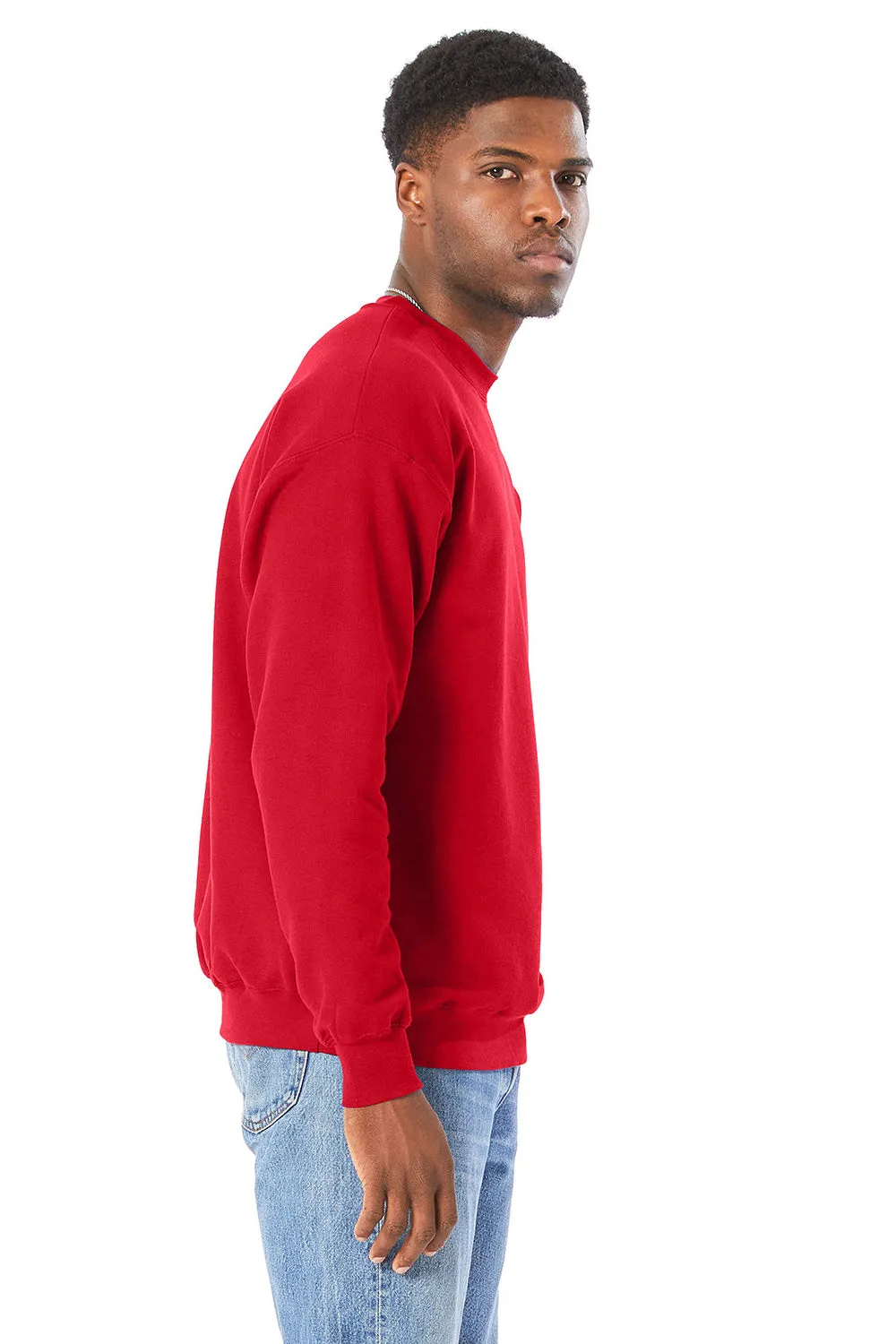 Hanes Mens Perfect Sweats Crewneck Sweatshirt - Athletic Red  Best cheap Clothing Hanes
