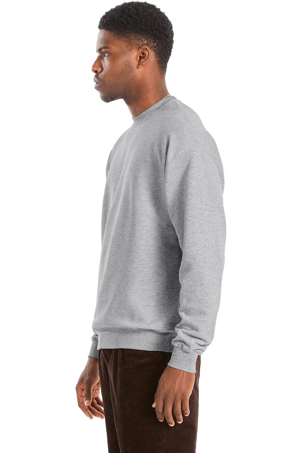 Hanes Mens Perfect Sweats Crewneck Sweatshirt - Light Steel Grey  Best cheap Clothing Hanes