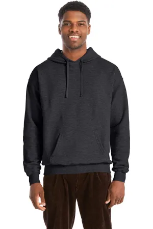 Hanes Mens Perfect Sweats Hooded Sweatshirt Hoodie w/ Pouch Pocket - Heather Charcoal Grey  Best cheap Clothing Hanes