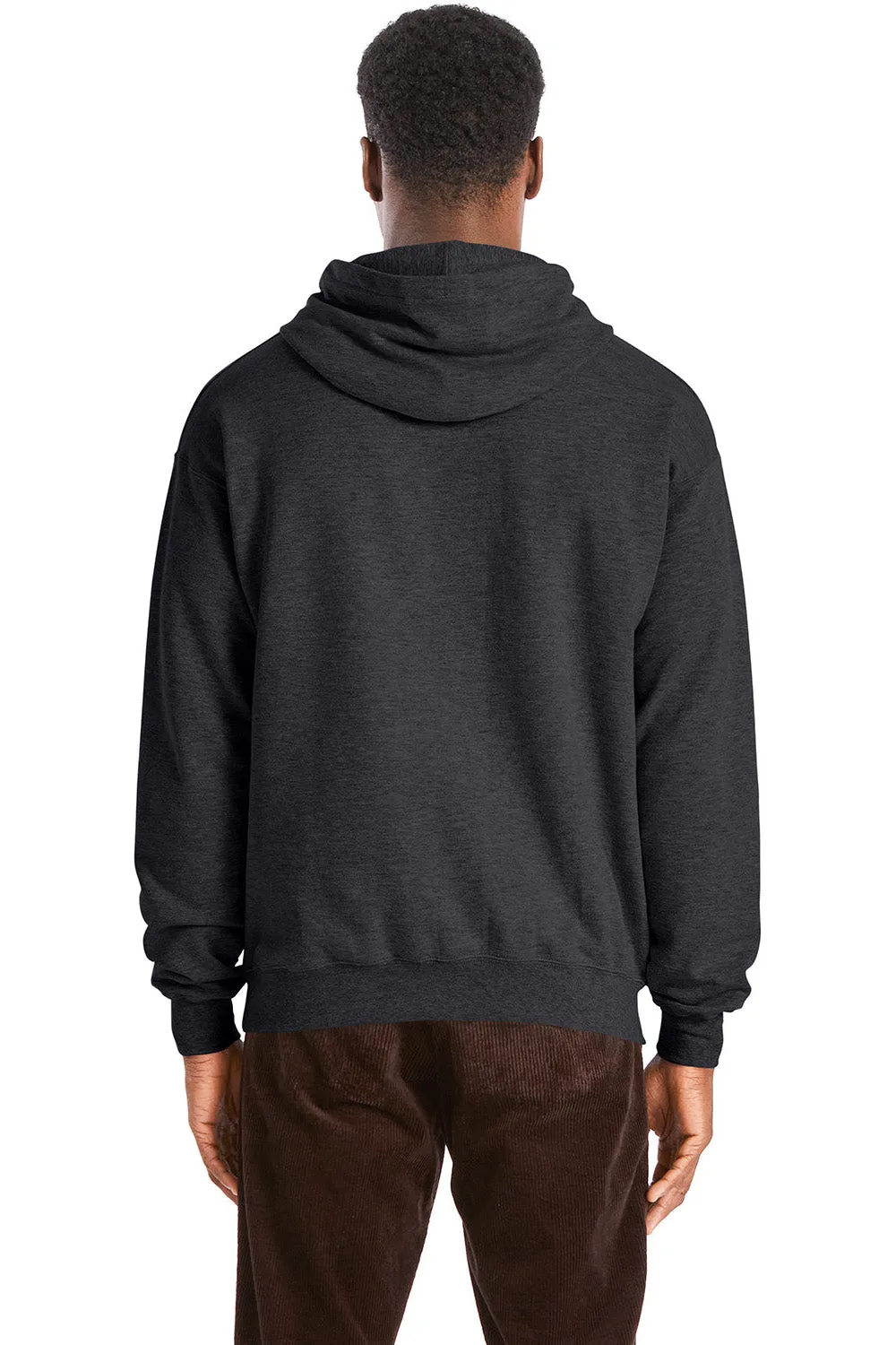 Hanes Mens Perfect Sweats Hooded Sweatshirt Hoodie w/ Pouch Pocket - Heather Charcoal Grey  Best cheap Clothing Hanes