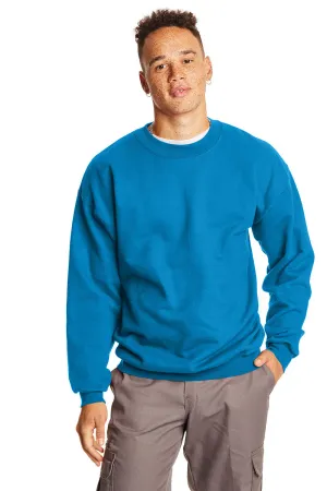 Hanes Mens Ultimate Cotton PrintPro XP Pill Resistant Crewneck Sweatshirt - Teal Blue  Best cheap Clothing Hanes