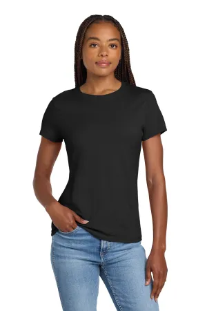 Hanes Womens Nano-T Short Sleeve Crewneck T-Shirt - Black  Best cheap Clothing Hanes