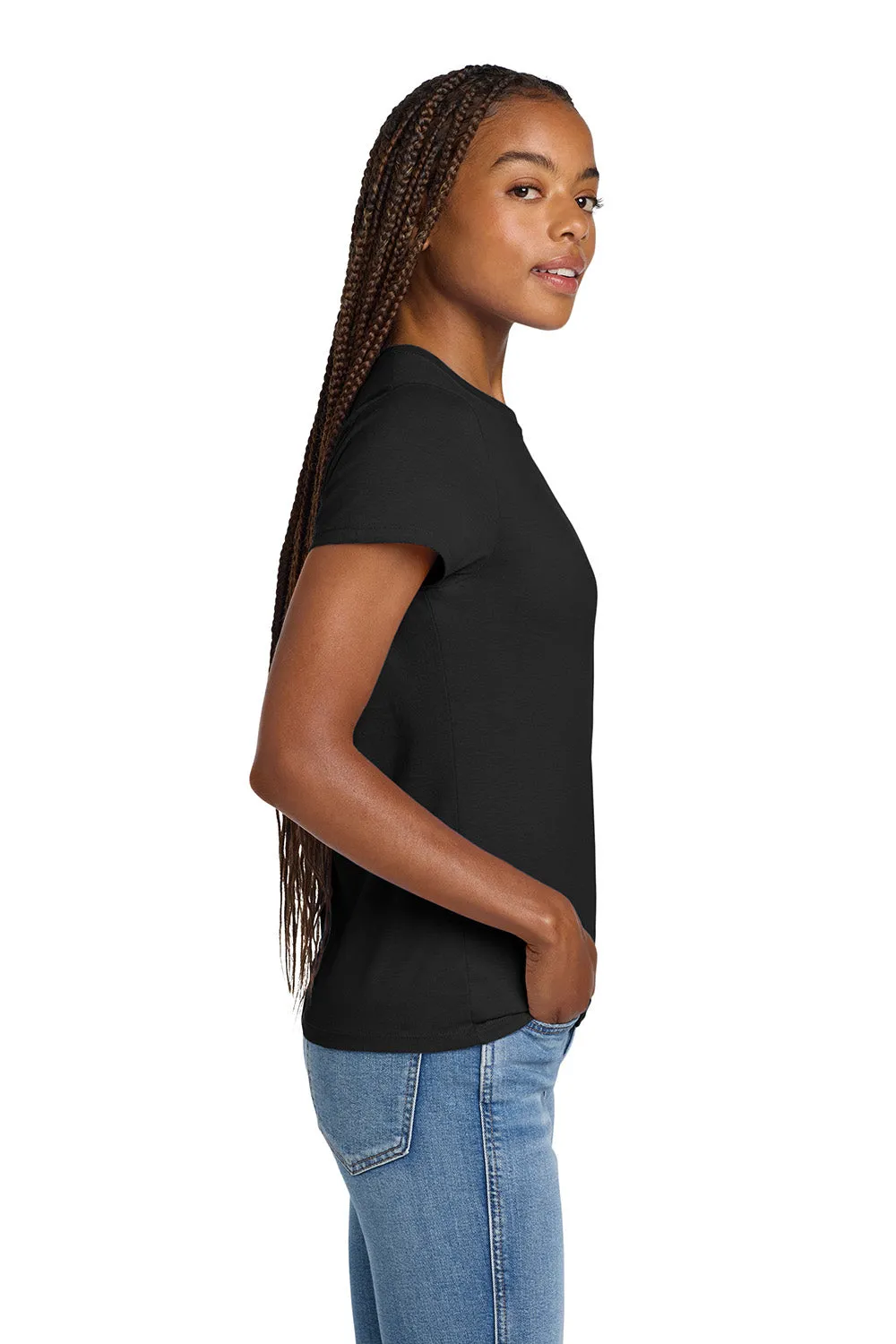 Hanes Womens Nano-T Short Sleeve Crewneck T-Shirt - Black  Best cheap Clothing Hanes