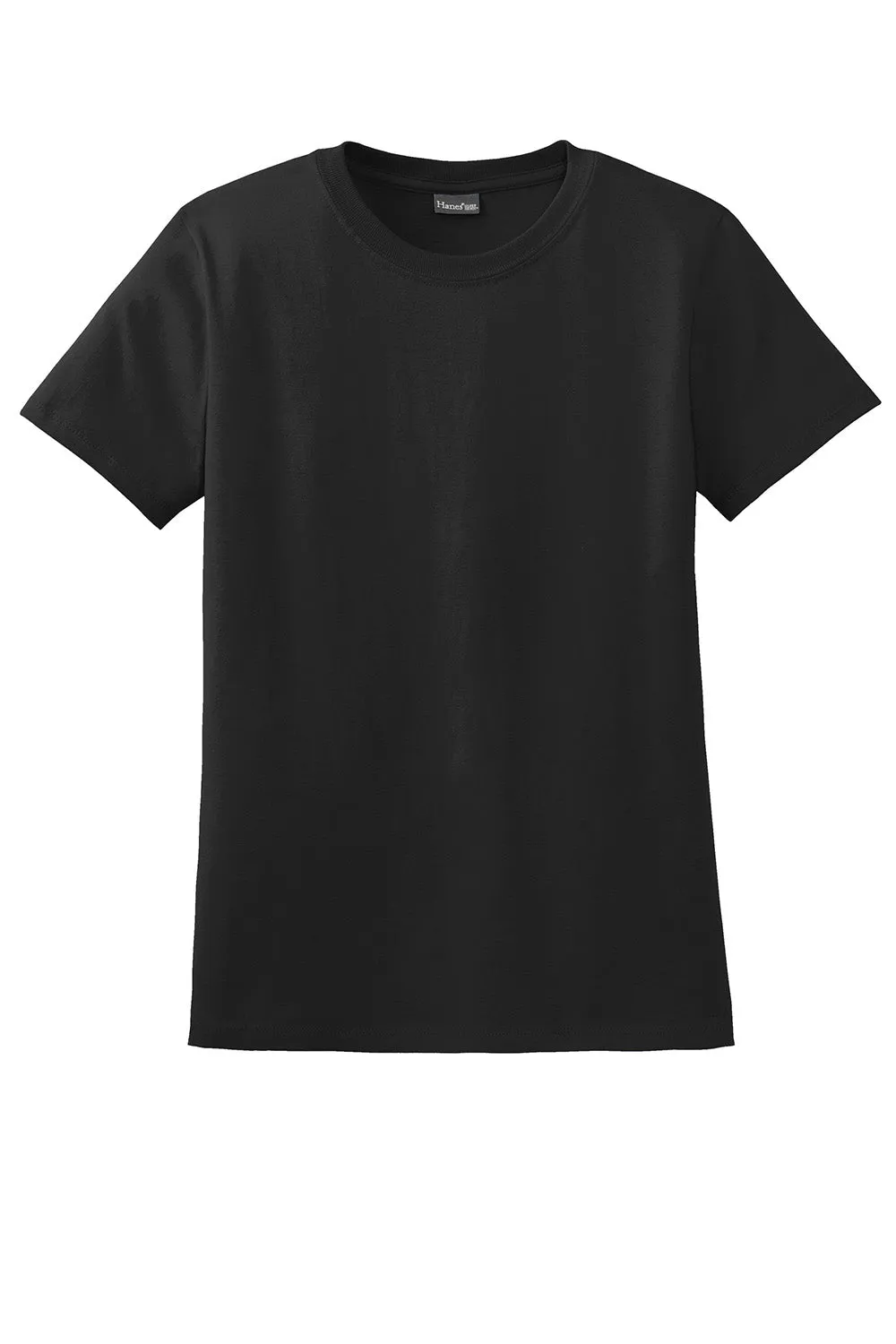 Hanes Womens Nano-T Short Sleeve Crewneck T-Shirt - Black  Best cheap Clothing Hanes