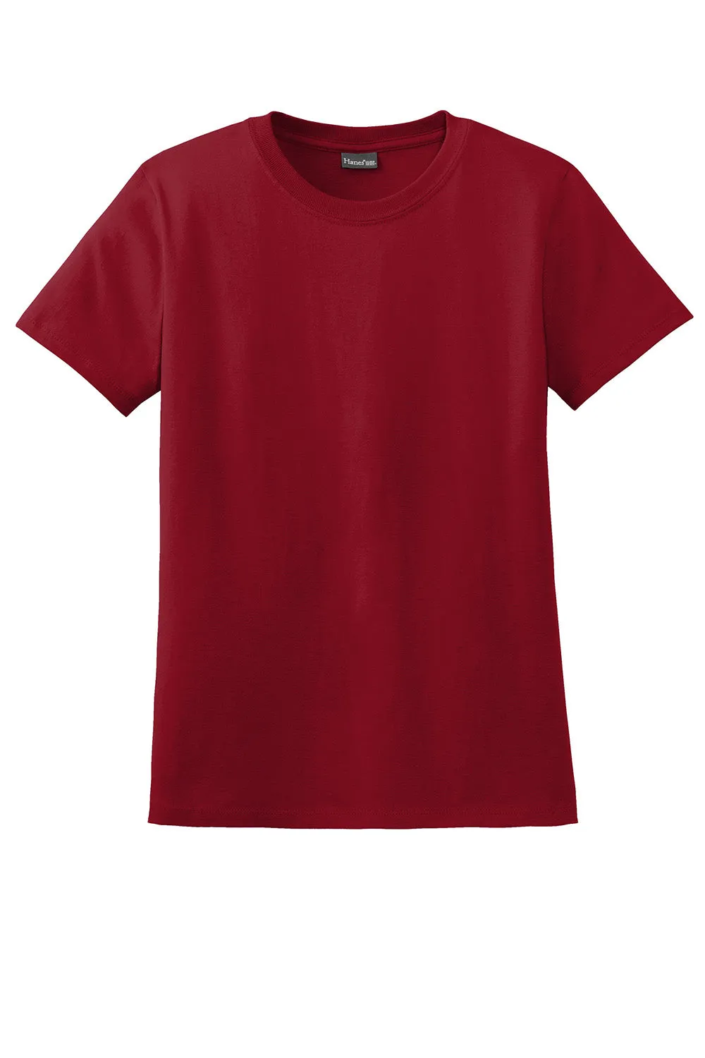 Hanes Womens Nano-T Short Sleeve Crewneck T-Shirt - Deep Red  Best cheap Clothing Hanes
