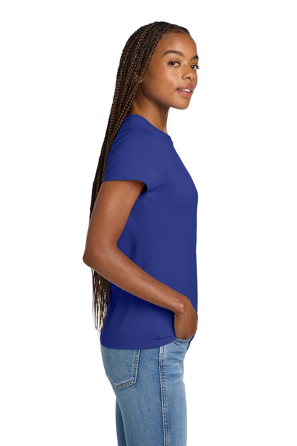 Hanes Womens Nano-T Short Sleeve Crewneck T-Shirt - Deep Royal Blue  Best cheap Clothing Hanes
