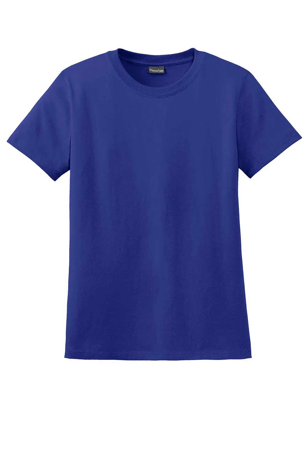 Hanes Womens Nano-T Short Sleeve Crewneck T-Shirt - Deep Royal Blue  Best cheap Clothing Hanes