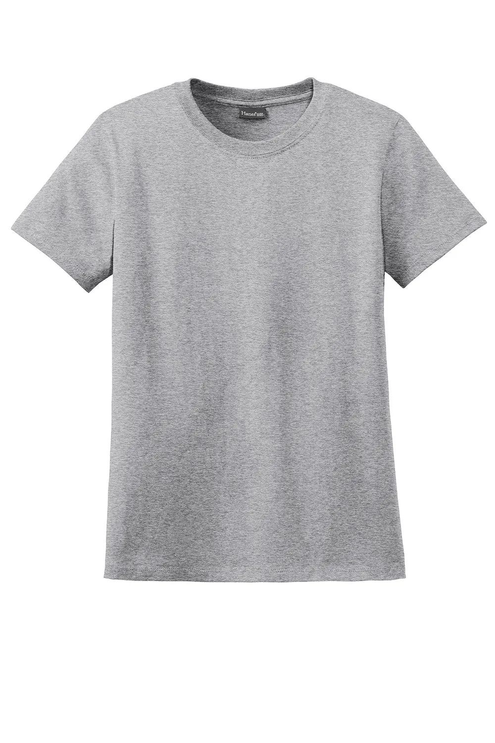 Hanes Womens Nano-T Short Sleeve Crewneck T-Shirt - Light Steel Grey  Best cheap Clothing Hanes
