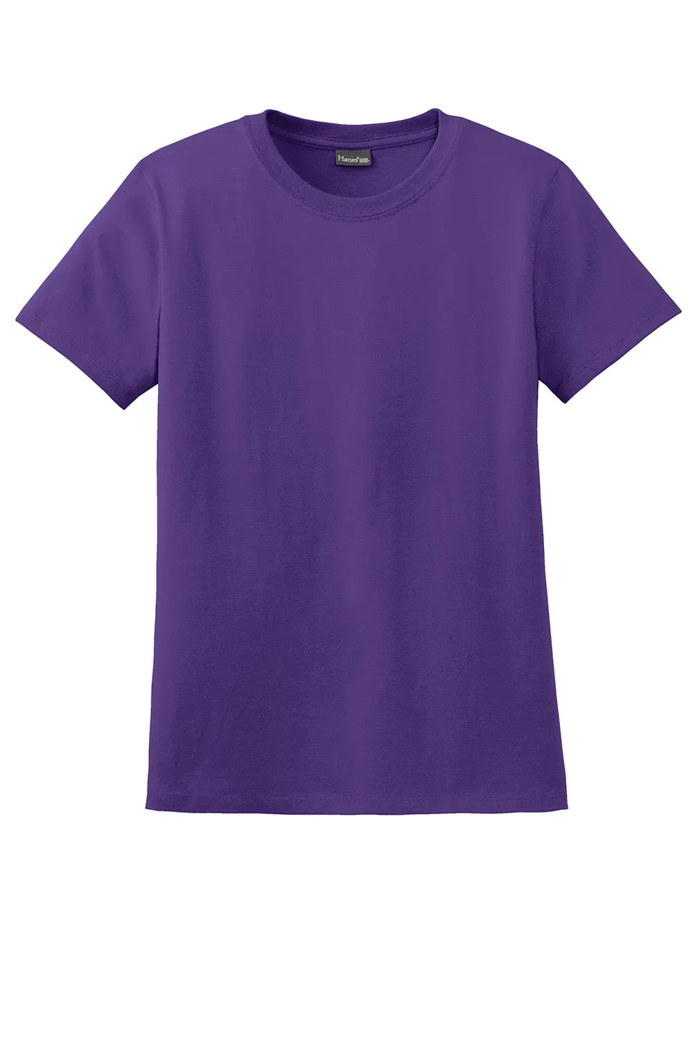 Hanes Womens Nano-T Short Sleeve Crewneck T-Shirt - Purple  Best cheap Clothing Hanes
