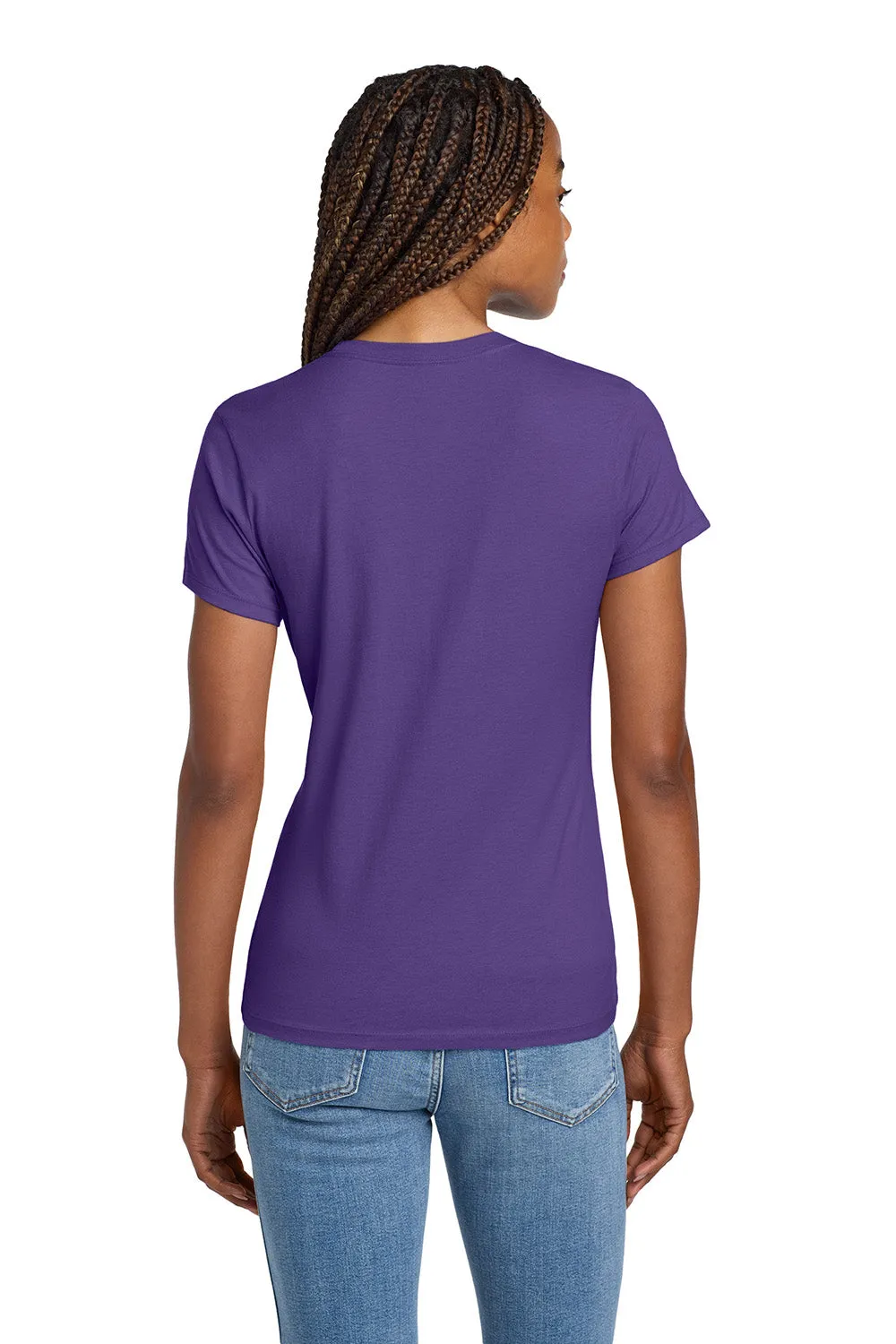 Hanes Womens Nano-T Short Sleeve Crewneck T-Shirt - Purple  Best cheap Clothing Hanes