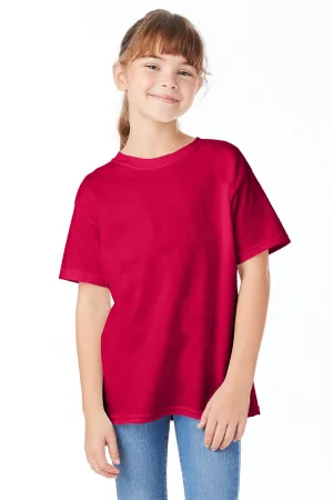 Hanes Youth ComfortSoft Short Sleeve Crewneck T-Shirt - Athletic Crimson Red  Best cheap Clothing Hanes