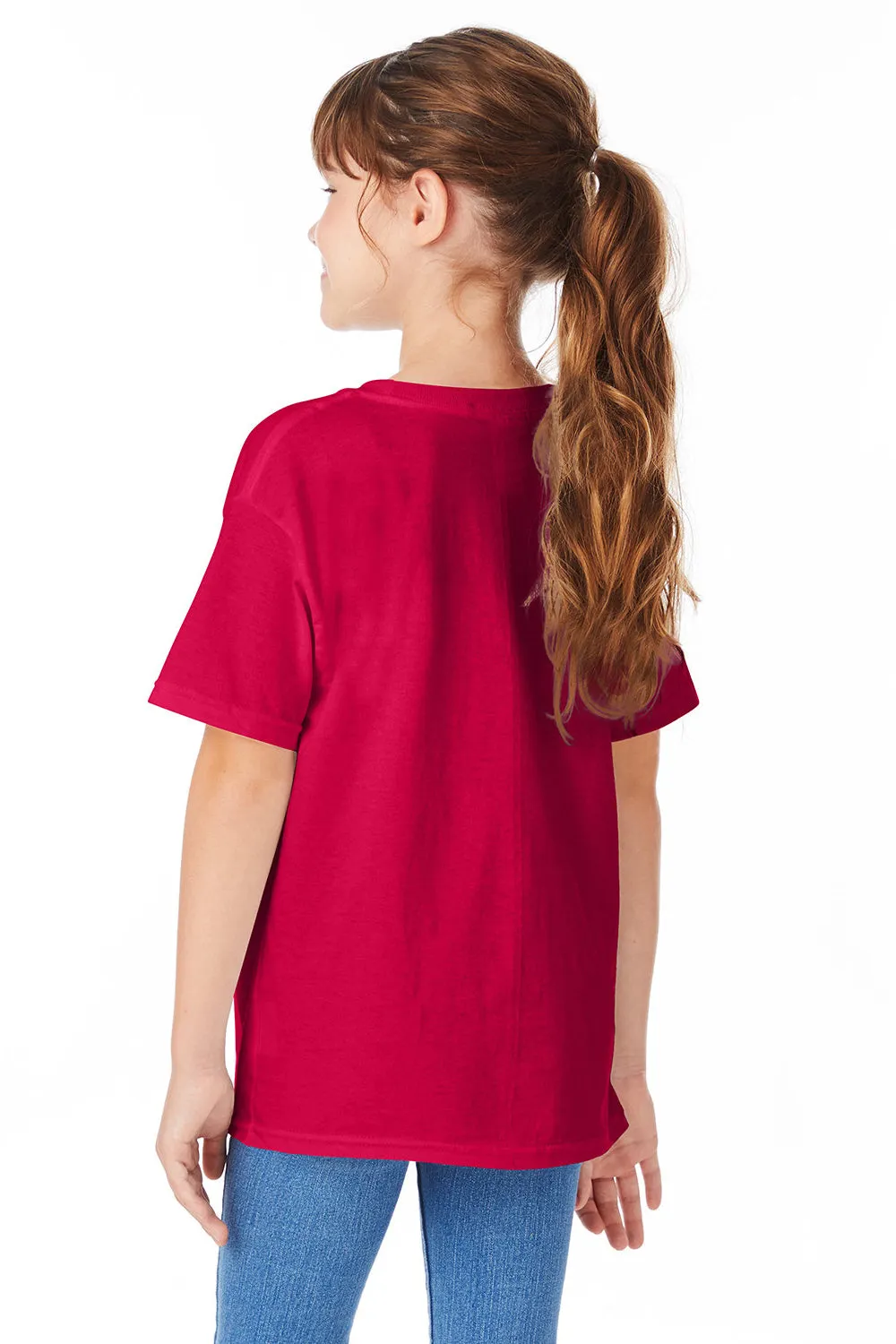 Hanes Youth ComfortSoft Short Sleeve Crewneck T-Shirt - Athletic Crimson Red  Best cheap Clothing Hanes