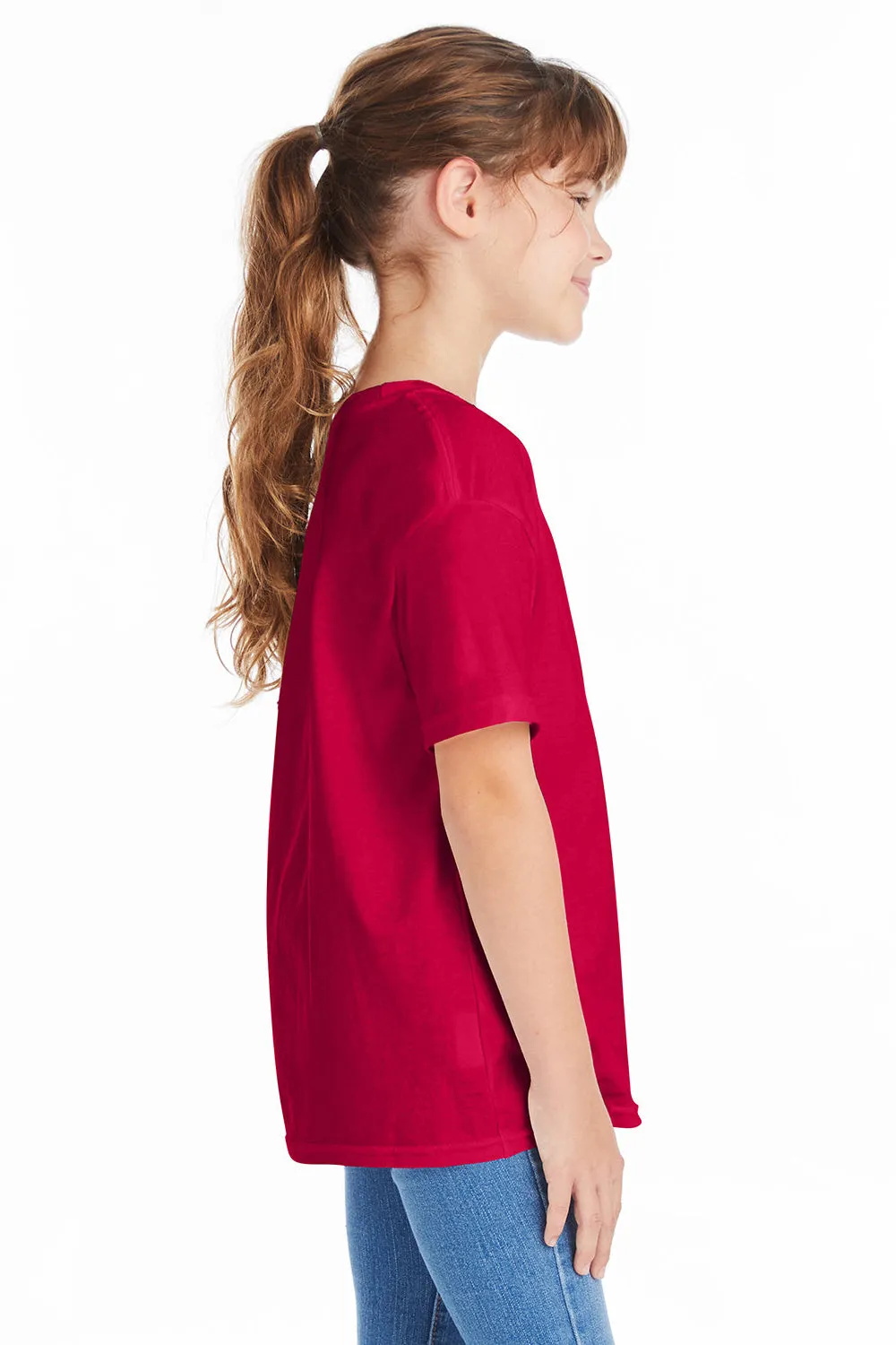Hanes Youth ComfortSoft Short Sleeve Crewneck T-Shirt - Athletic Crimson Red  Best cheap Clothing Hanes