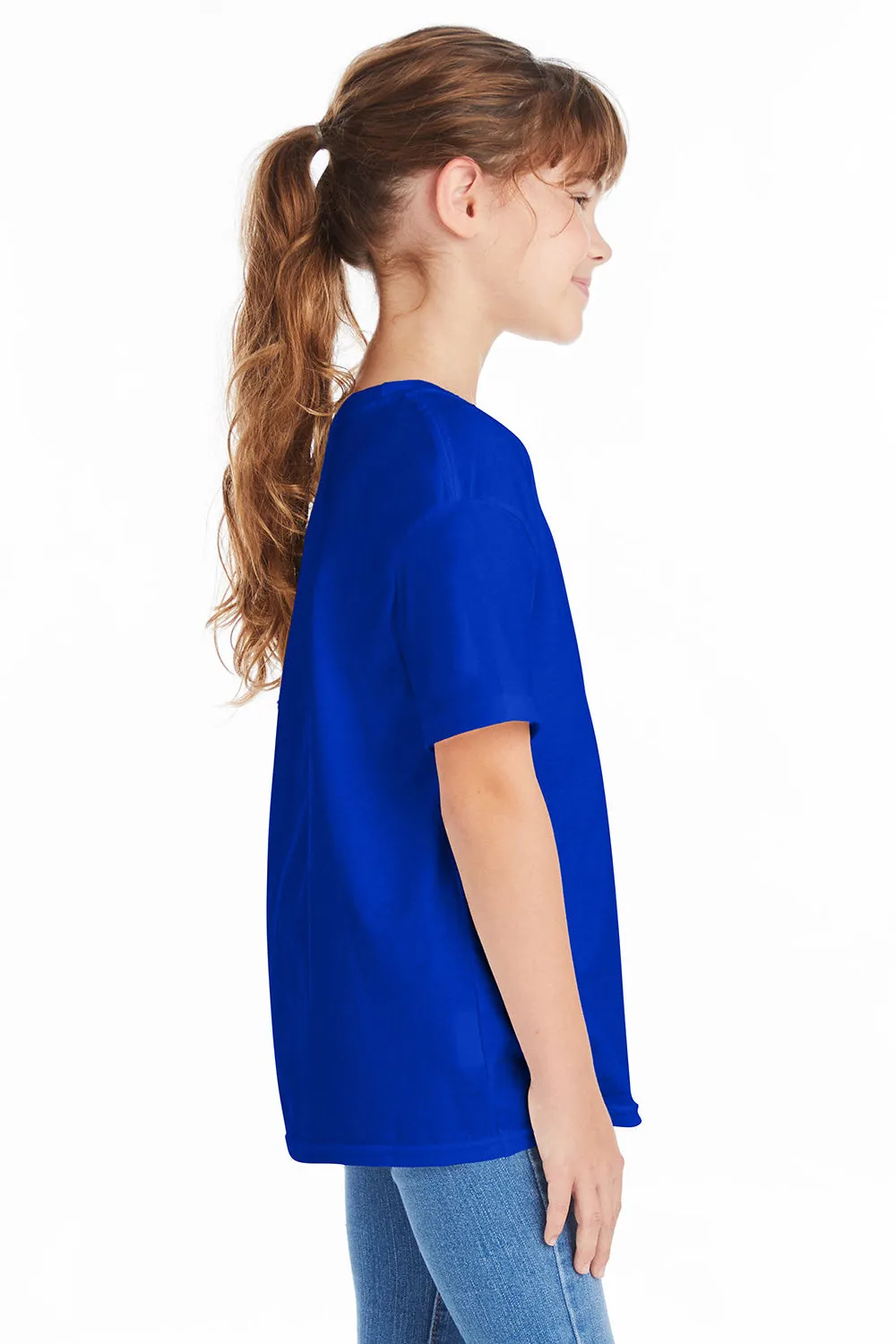 Hanes Youth ComfortSoft Short Sleeve Crewneck T-Shirt - Athletic Royal Blue  Best cheap Clothing Hanes
