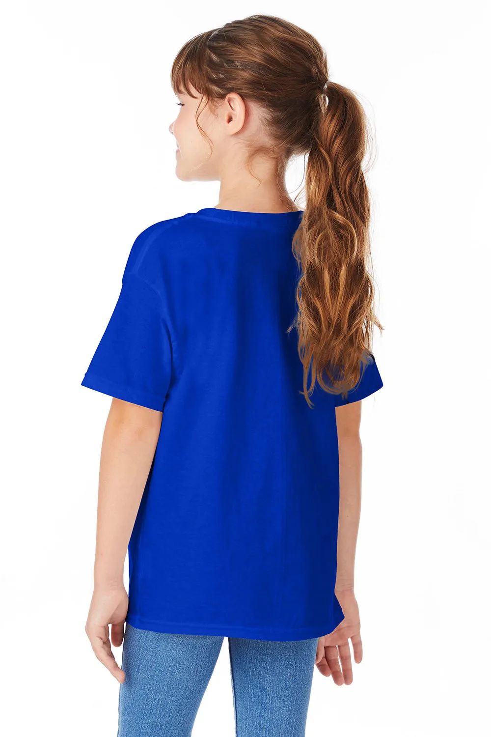 Hanes Youth ComfortSoft Short Sleeve Crewneck T-Shirt - Athletic Royal Blue  Best cheap Clothing Hanes