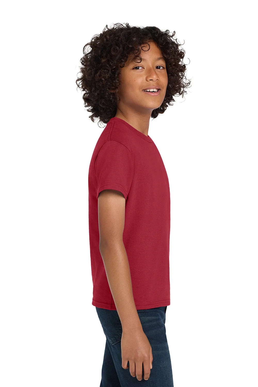 Hanes Youth ComfortSoft Short Sleeve Crewneck T-Shirt - Deep Red  Best cheap Clothing Hanes