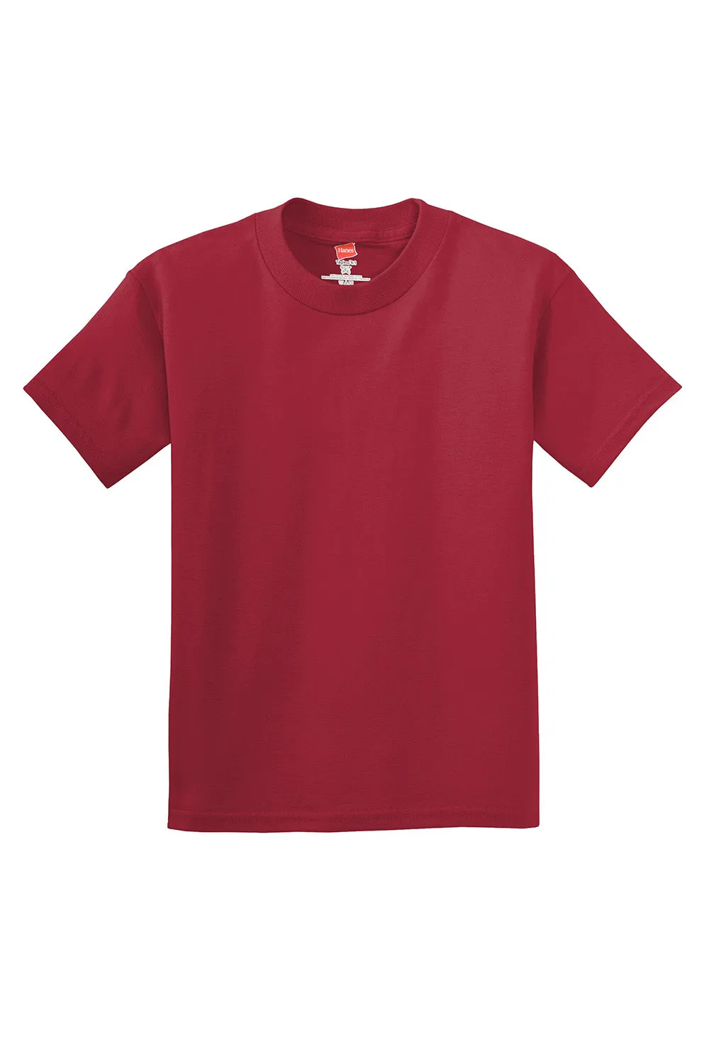 Hanes Youth ComfortSoft Short Sleeve Crewneck T-Shirt - Deep Red  Best cheap Clothing Hanes