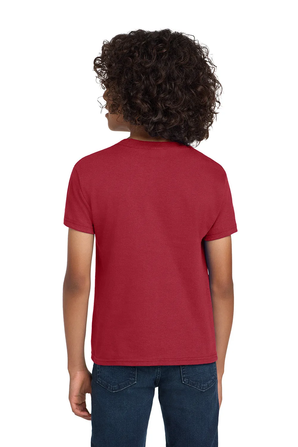 Hanes Youth ComfortSoft Short Sleeve Crewneck T-Shirt - Deep Red  Best cheap Clothing Hanes