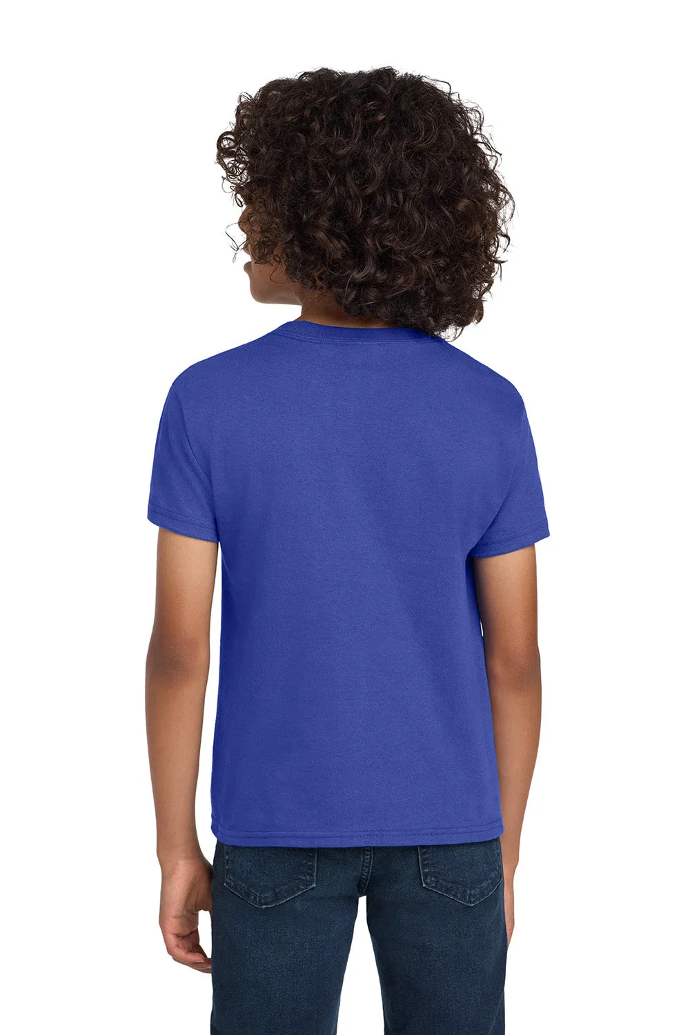 Hanes Youth ComfortSoft Short Sleeve Crewneck T-Shirt - Deep Royal Blue  Best cheap Clothing Hanes