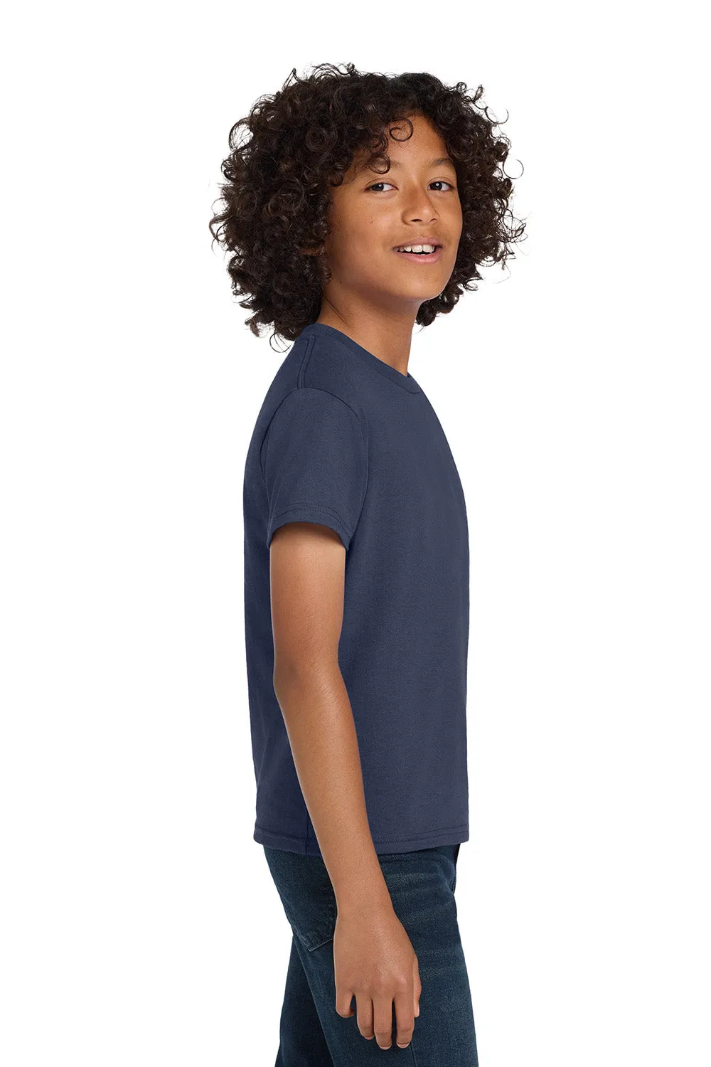 Hanes Youth ComfortSoft Short Sleeve Crewneck T-Shirt - Navy Blue  Best cheap Clothing Hanes