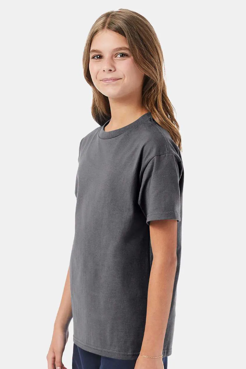 Hanes Youth ComfortSoft Short Sleeve Crewneck T-Shirt - Smoke Grey  Best cheap Clothing Hanes