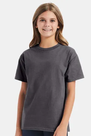 Hanes Youth ComfortSoft Short Sleeve Crewneck T-Shirt - Smoke Grey  Best cheap Clothing Hanes