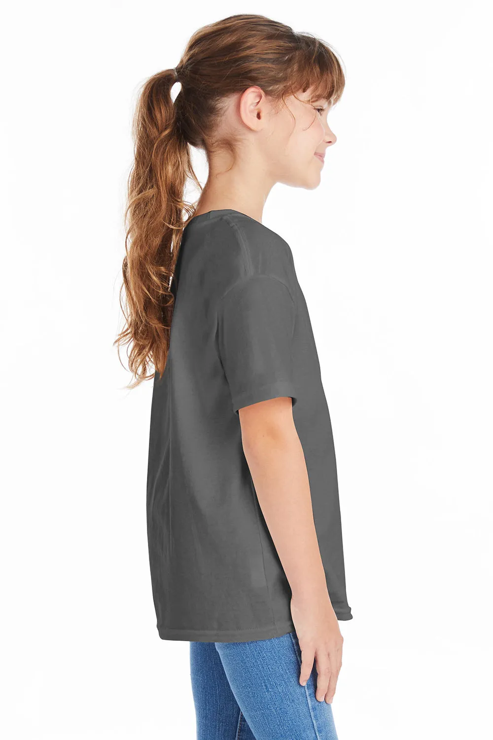 Hanes Youth ComfortSoft Short Sleeve Crewneck T-Shirt - Smoke Grey  Best cheap Clothing Hanes
