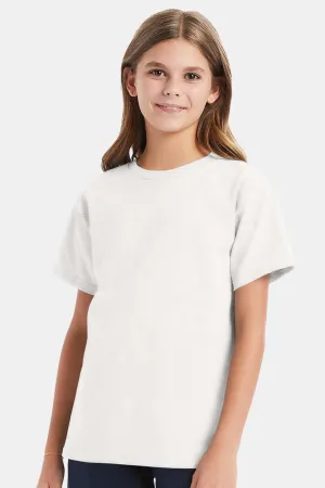 Hanes Youth ComfortSoft Short Sleeve Crewneck T-Shirt - White  Best cheap Clothing Hanes