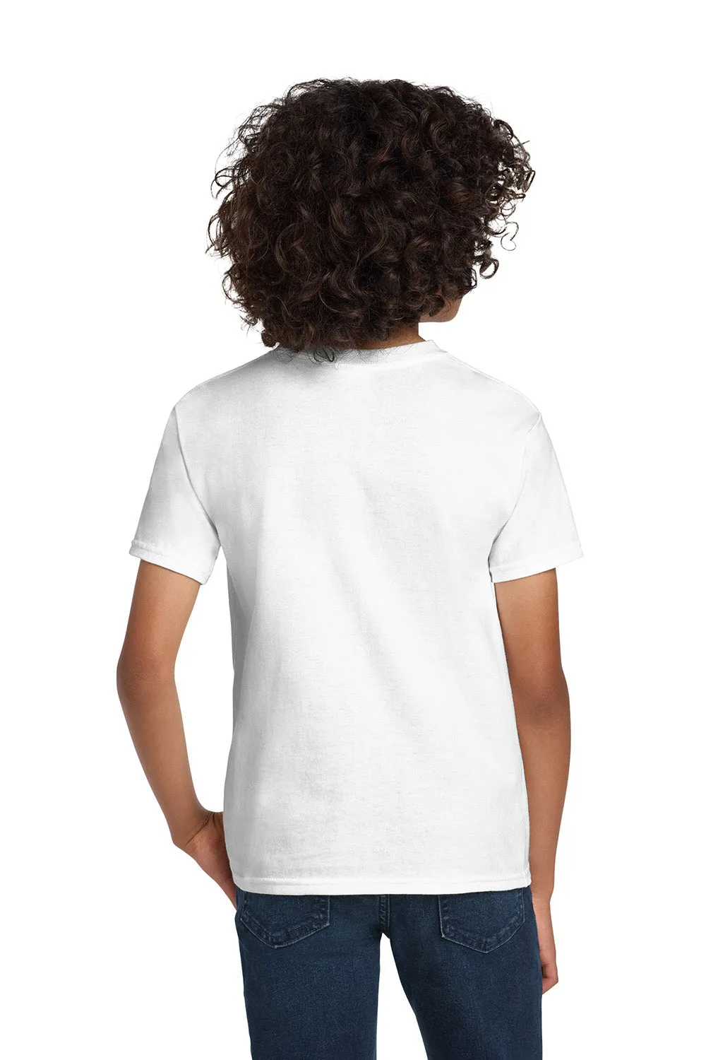 Hanes Youth ComfortSoft Short Sleeve Crewneck T-Shirt - White  Best cheap Clothing Hanes