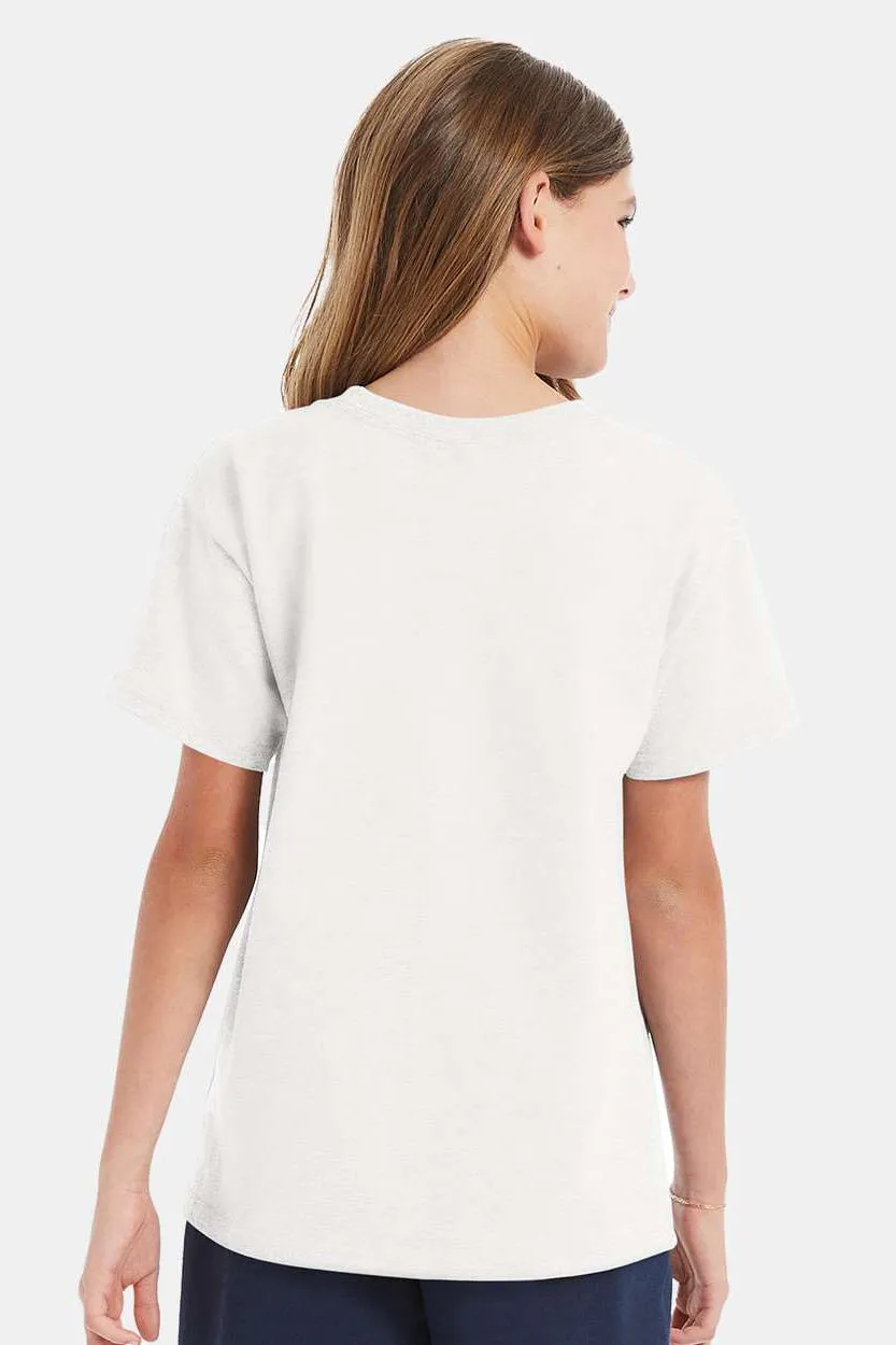 Hanes Youth ComfortSoft Short Sleeve Crewneck T-Shirt - White  Best cheap Clothing Hanes