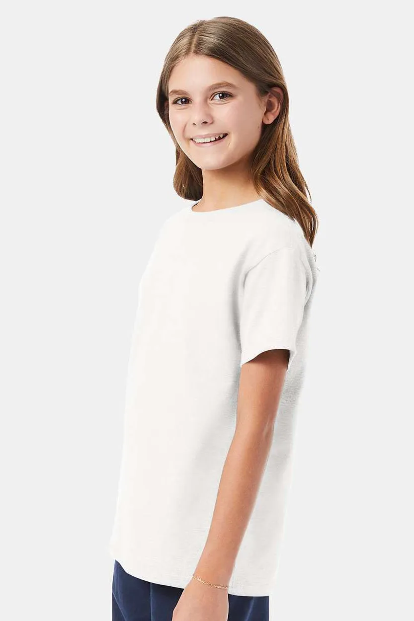 Hanes Youth ComfortSoft Short Sleeve Crewneck T-Shirt - White  Best cheap Clothing Hanes