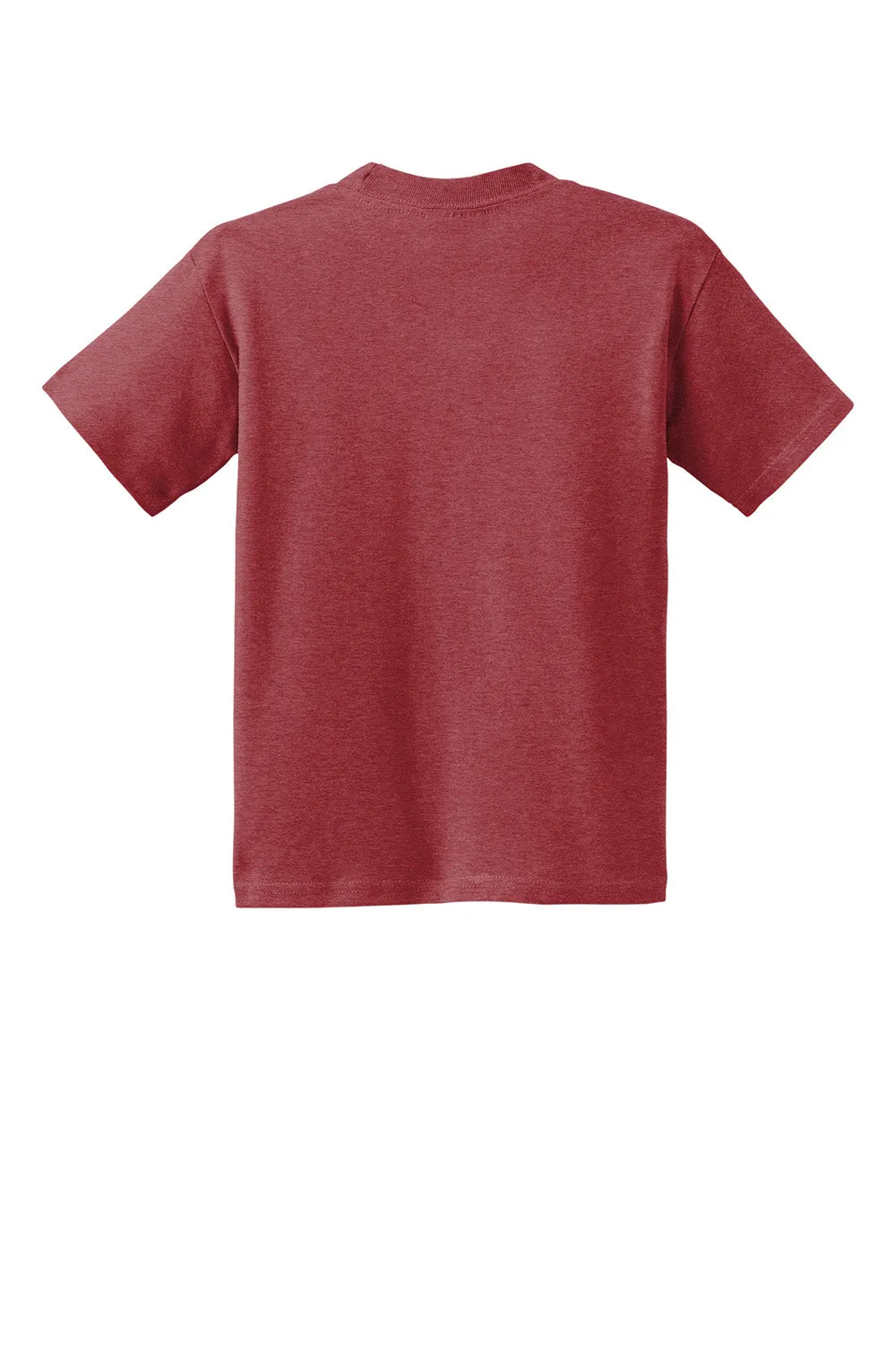 Hanes Youth EcoSmart Short Sleeve Crewneck T-Shirt - Heather Red  Best cheap Clothing Hanes