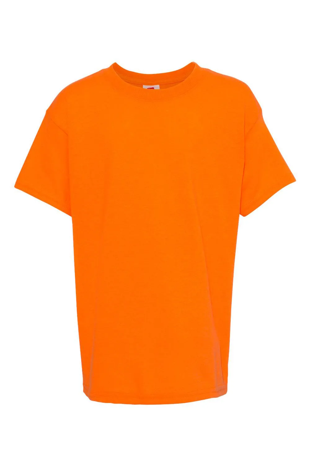 Hanes Youth EcoSmart Short Sleeve Crewneck T-Shirt - Safety Orange  Best cheap Clothing Hanes