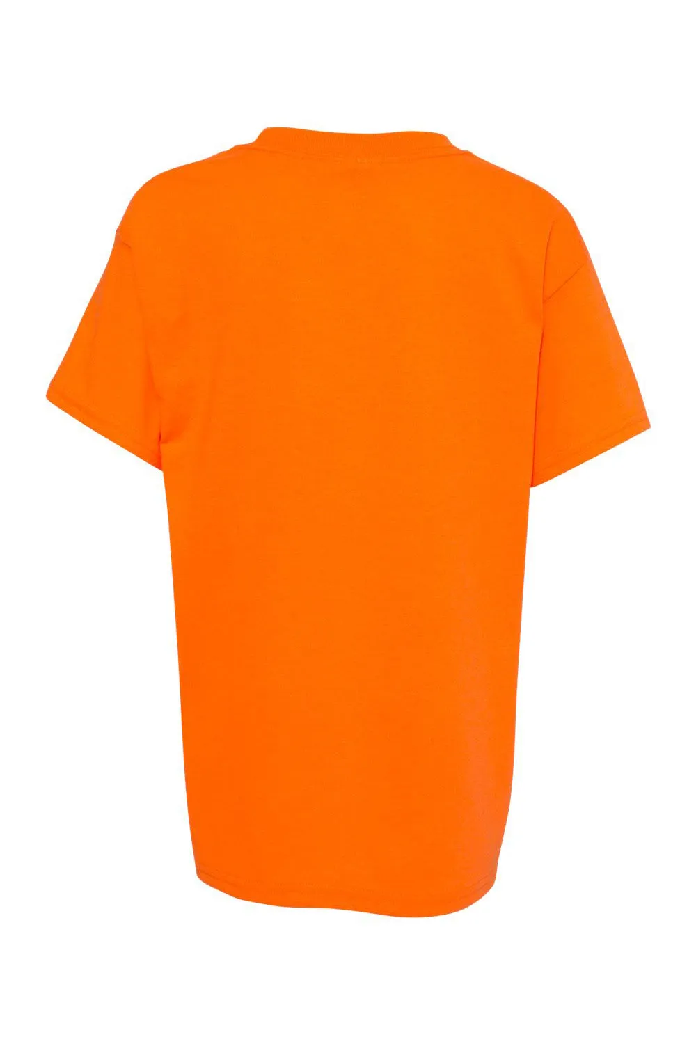 Hanes Youth EcoSmart Short Sleeve Crewneck T-Shirt - Safety Orange  Best cheap Clothing Hanes