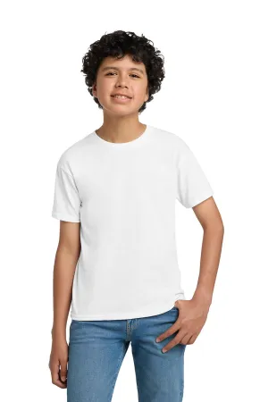 Hanes Youth EcoSmart Short Sleeve Crewneck T-Shirt - White  Best cheap Clothing Hanes