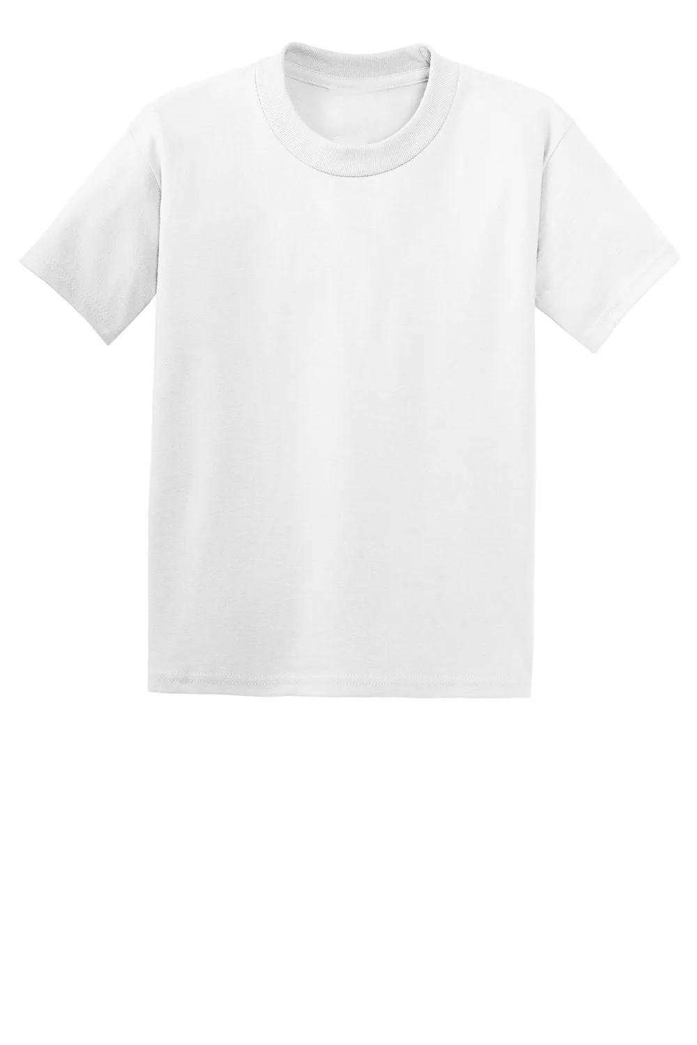 Hanes Youth EcoSmart Short Sleeve Crewneck T-Shirt - White  Best cheap Clothing Hanes