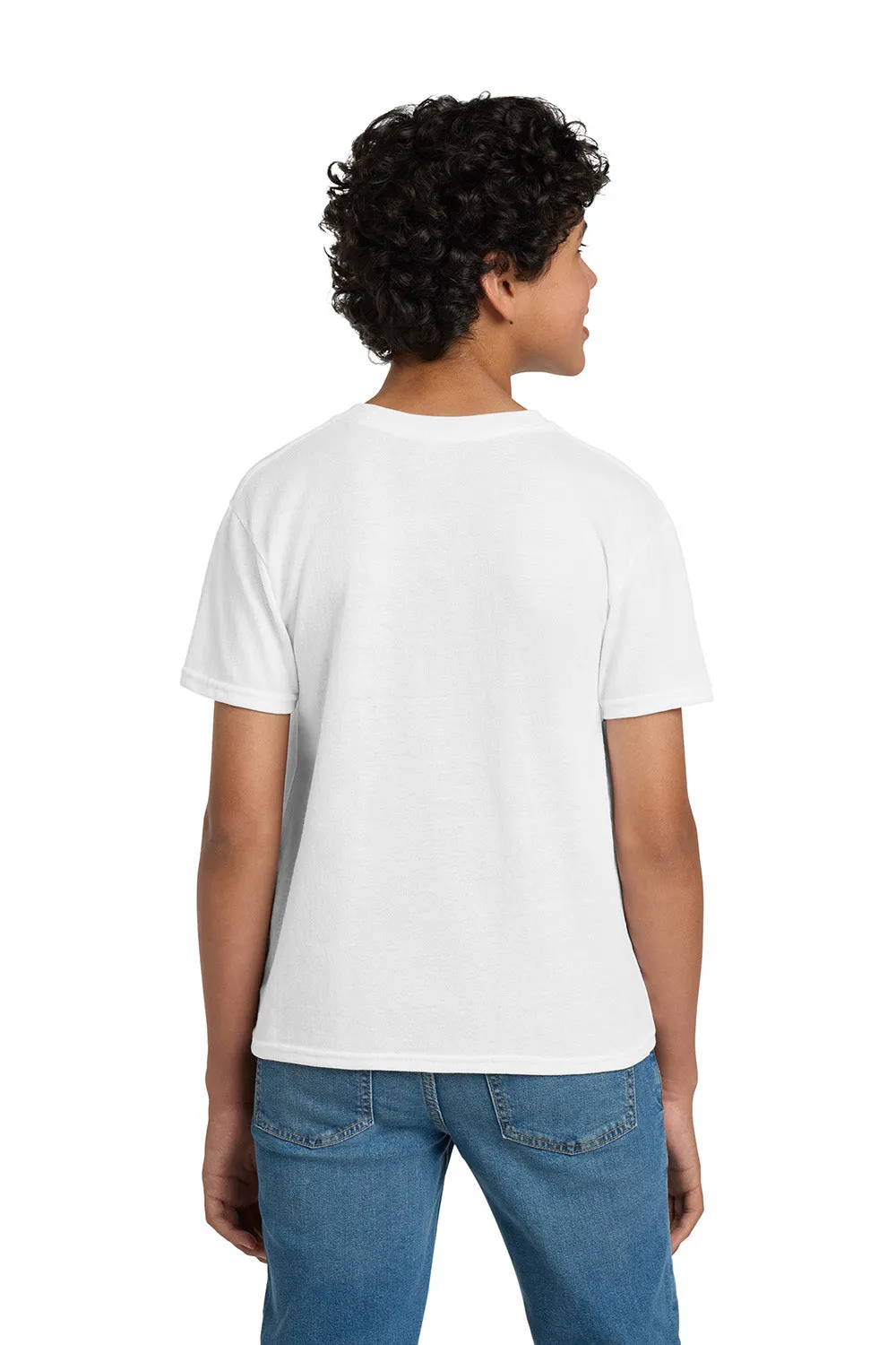 Hanes Youth EcoSmart Short Sleeve Crewneck T-Shirt - White  Best cheap Clothing Hanes
