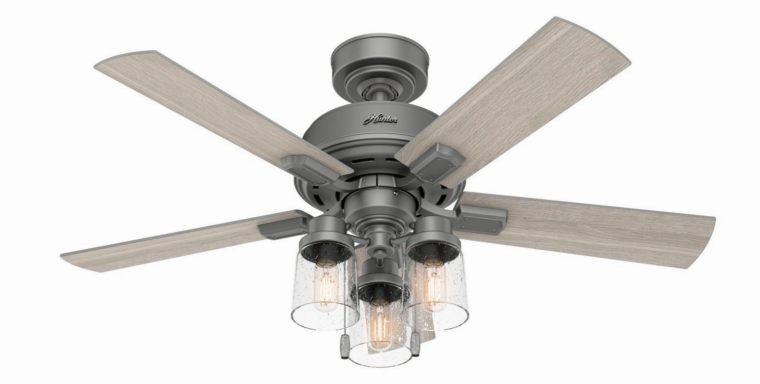 Hartland 44"Ceiling Fan Matte Silver