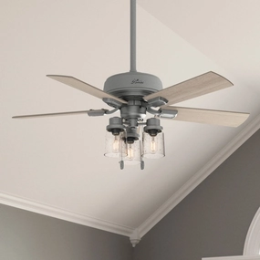 Hartland 44"Ceiling Fan Matte Silver portable small fans for everyday use