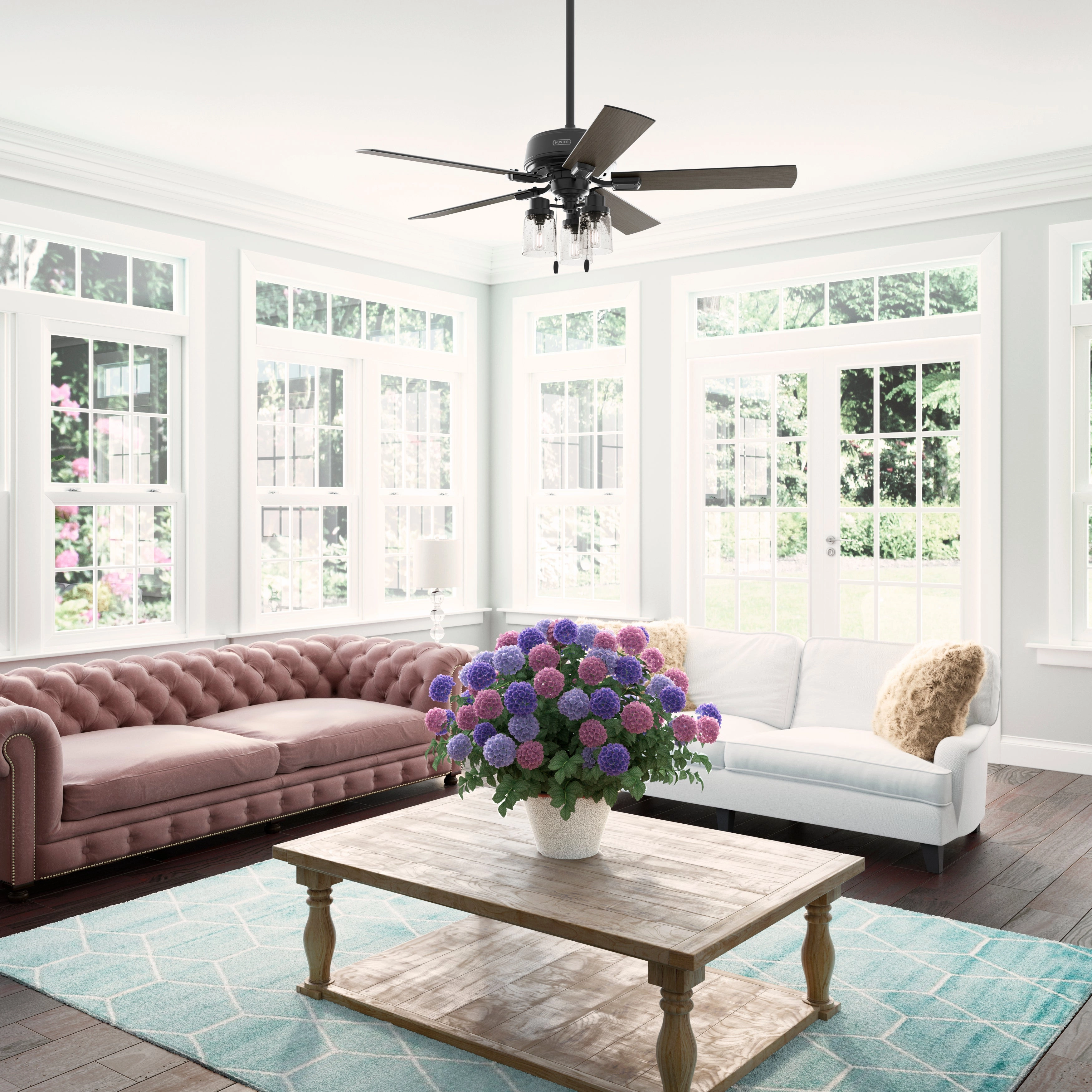 Hartland 52"Ceiling Fan Matte Black