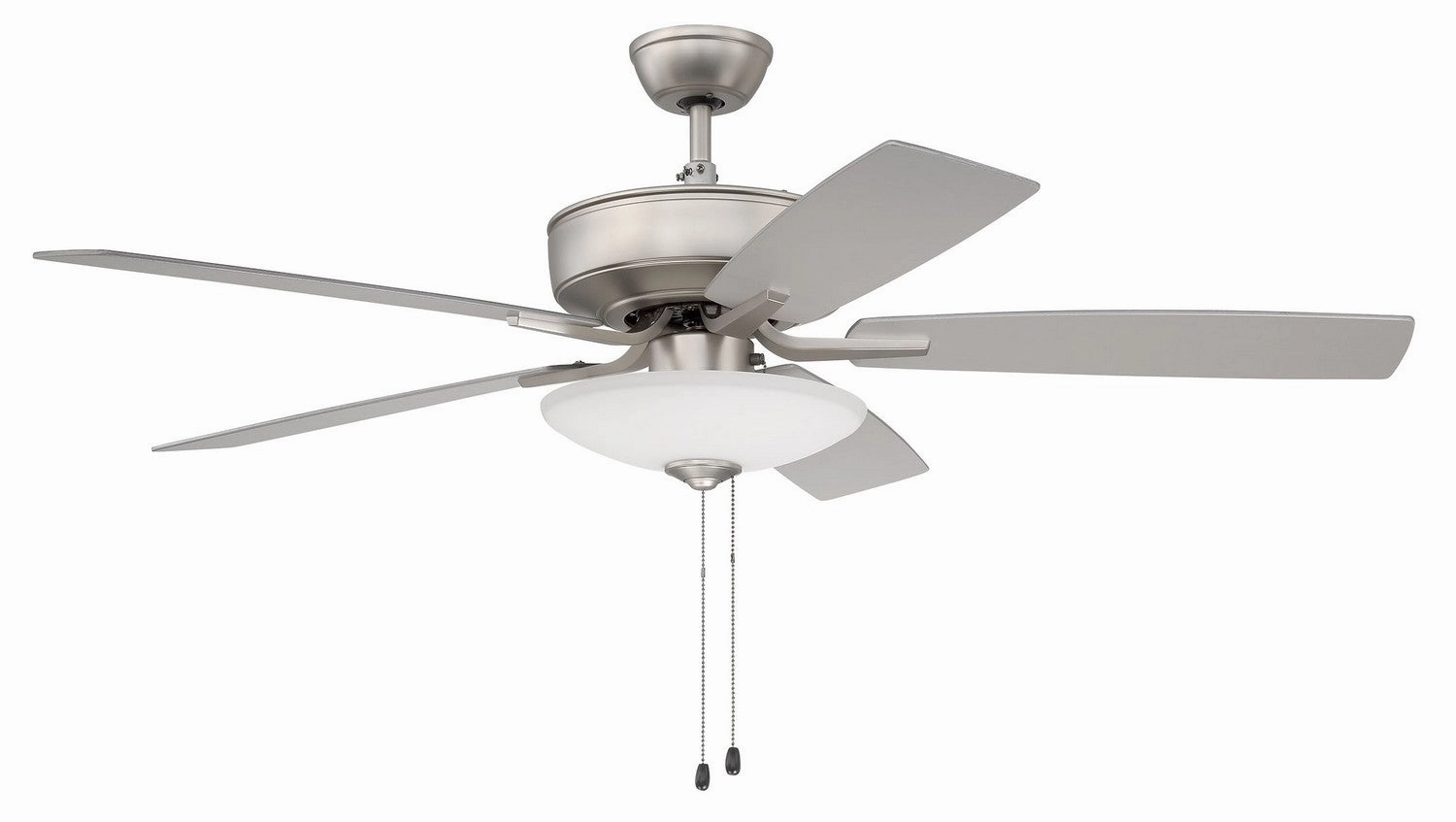 Hastings 52"Ceiling Fan Brushed Nickel quiet medium fans for living room use