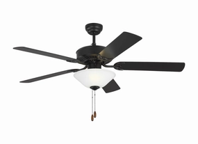 Haven 52 LED 2 52" Ceiling Fan in Matte Black Ceiling fan with adjustable speed settings