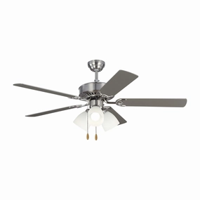 Haven 52 LED 3 52``Ceiling Fan Brushed Steel modern medium fans for everyday cooling