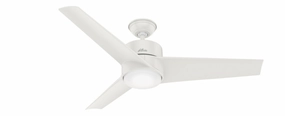 Havoc 54"Ceiling Fan Fresh White stylish medium fans for contemporary homes