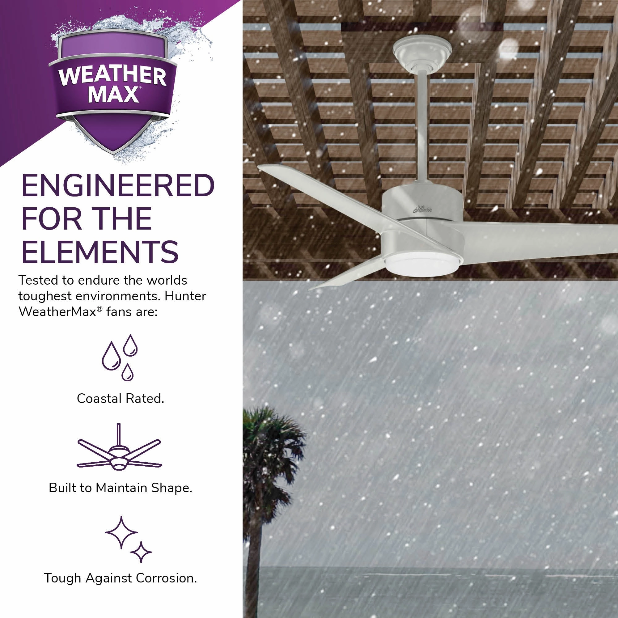 Havoc 54"Ceiling Fan Fresh White