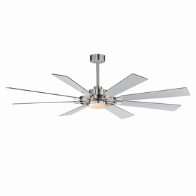 Helm 72"Ceiling Fan Satin Nickel quiet electric fans for home use